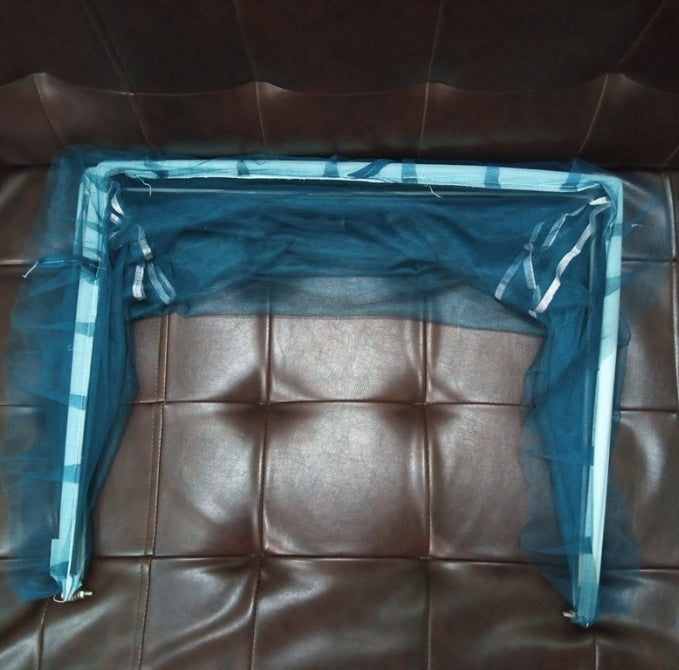 Baby Mosquito Net Frame, Rectangular Net Frame, Baby Mosquito Saver, Machardani 4 Sided Frill Cover