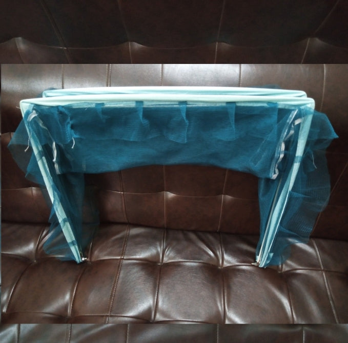 Baby Mosquito Net Frame, Rectangular Net Frame, Baby Mosquito Saver, Machardani 4 Sided Frill Cover