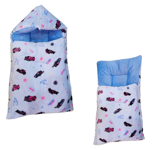 New Born Baby Sleeping Bag, Cap Set