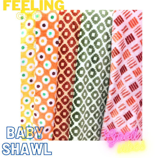 Imported Collection Soft Baby Blanket, Wrapping Shawl, Rectangular cloak, AC Shawl
